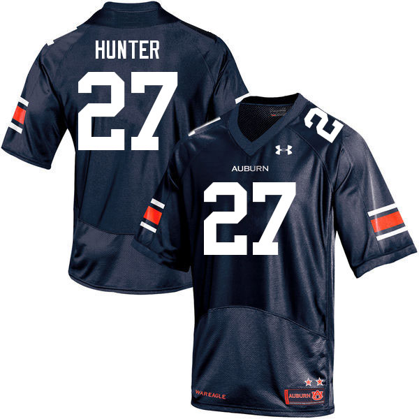 Men's Auburn Tigers #27 Jarquez Hunter Navy 2021 College Stitched Football Jersey
